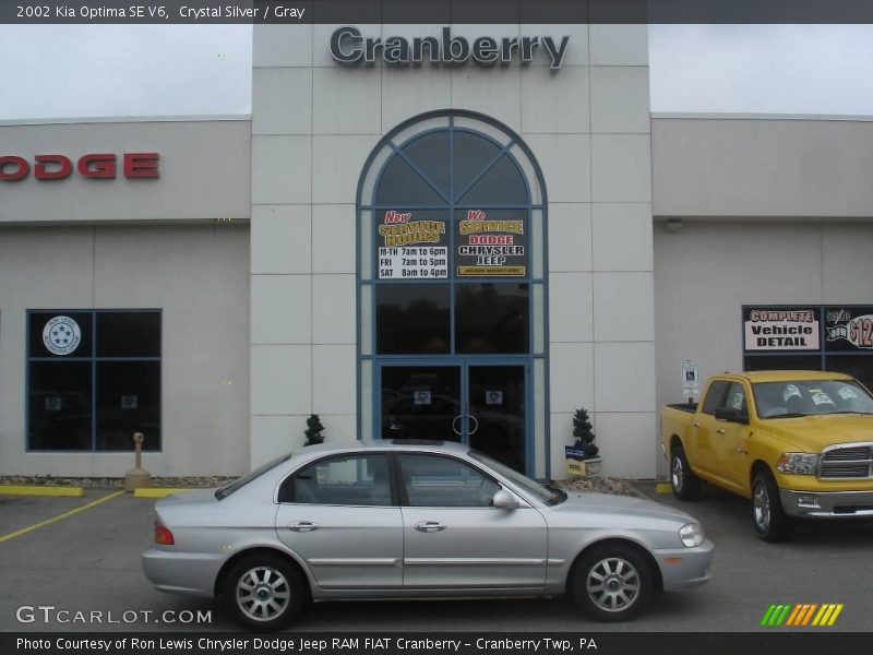 Crystal Silver / Gray 2002 Kia Optima SE V6