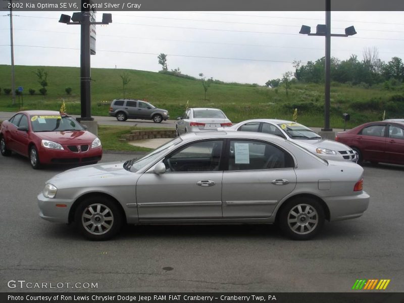 Crystal Silver / Gray 2002 Kia Optima SE V6