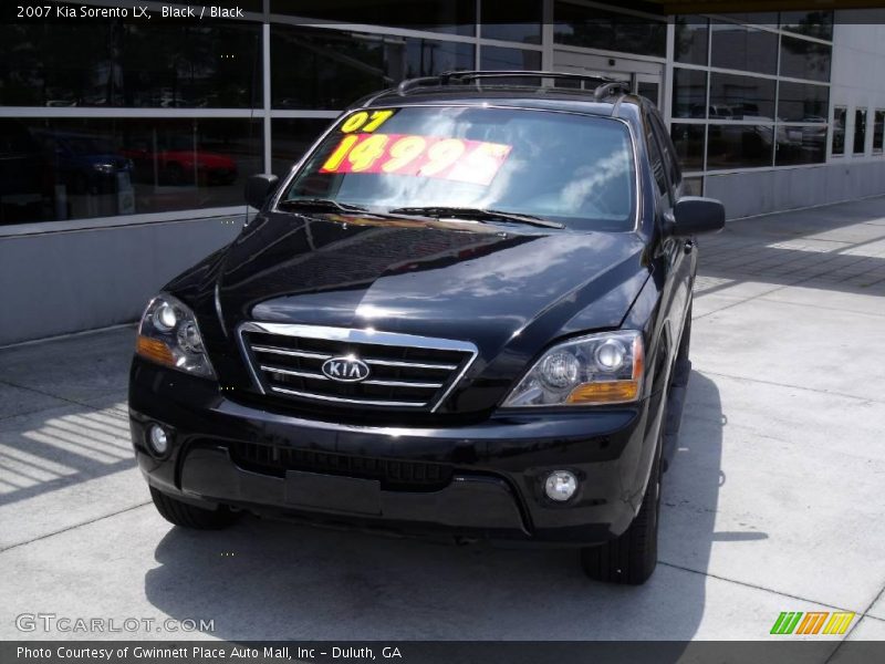 Black / Black 2007 Kia Sorento LX