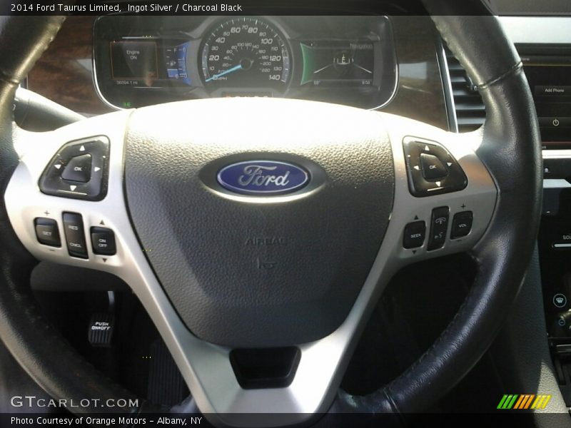 Ingot Silver / Charcoal Black 2014 Ford Taurus Limited