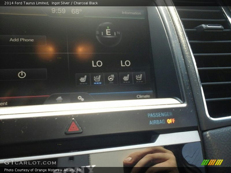Ingot Silver / Charcoal Black 2014 Ford Taurus Limited