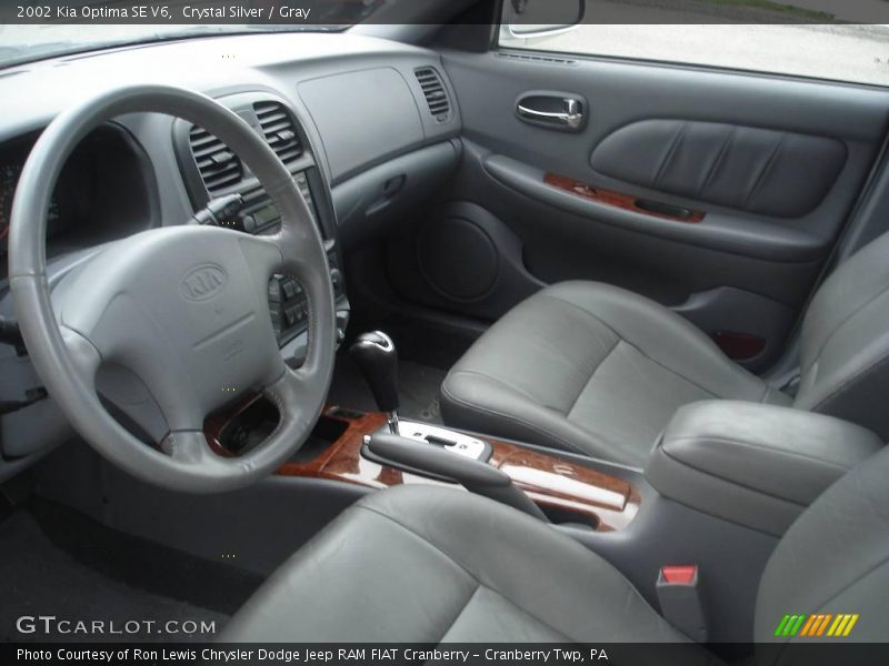 Crystal Silver / Gray 2002 Kia Optima SE V6