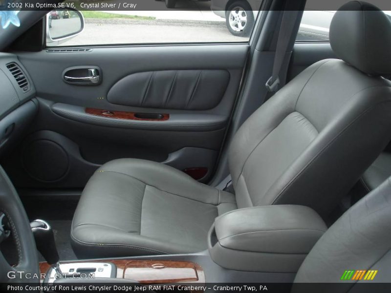 Crystal Silver / Gray 2002 Kia Optima SE V6
