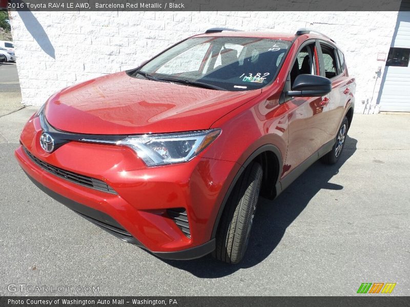 Barcelona Red Metallic / Black 2016 Toyota RAV4 LE AWD