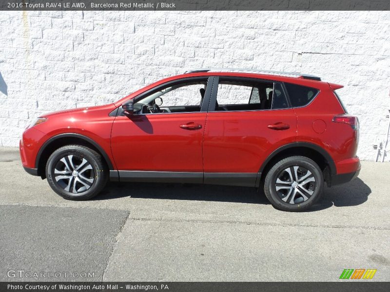 Barcelona Red Metallic / Black 2016 Toyota RAV4 LE AWD