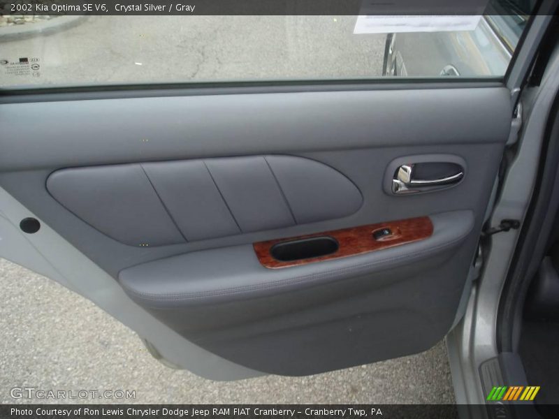 Crystal Silver / Gray 2002 Kia Optima SE V6
