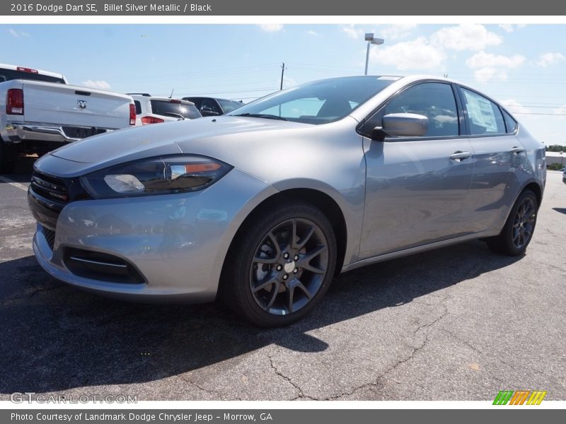 Billet Silver Metallic / Black 2016 Dodge Dart SE