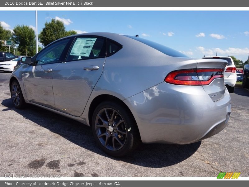 Billet Silver Metallic / Black 2016 Dodge Dart SE