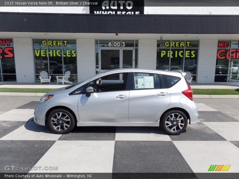 Brilliant Silver / Charcoal 2015 Nissan Versa Note SR
