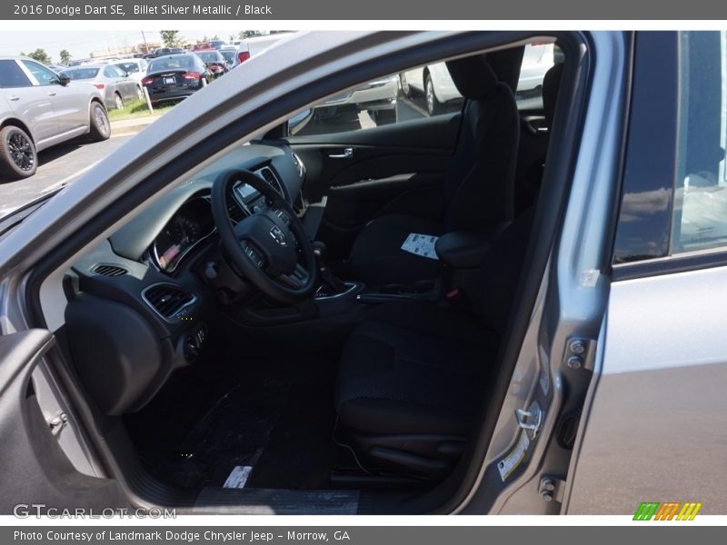 Billet Silver Metallic / Black 2016 Dodge Dart SE