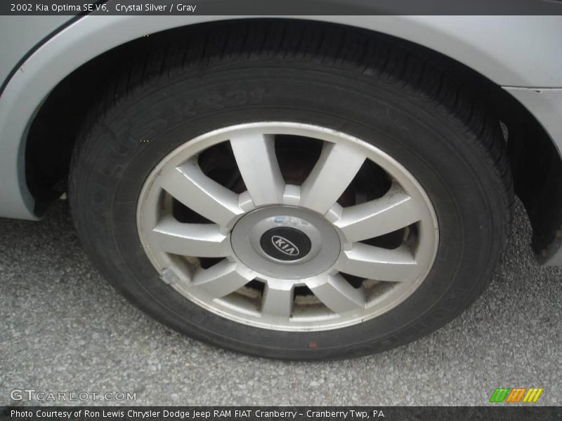 Crystal Silver / Gray 2002 Kia Optima SE V6