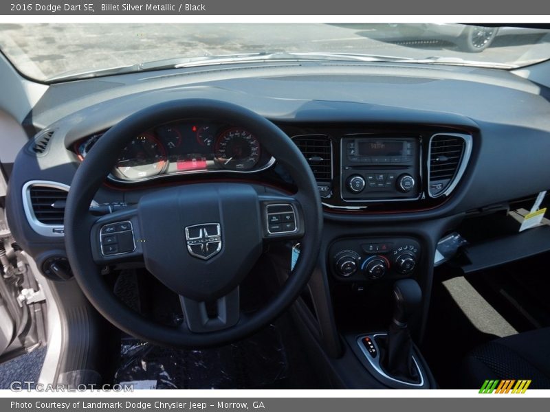 Billet Silver Metallic / Black 2016 Dodge Dart SE