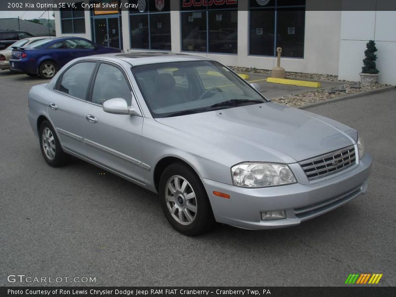 Crystal Silver / Gray 2002 Kia Optima SE V6