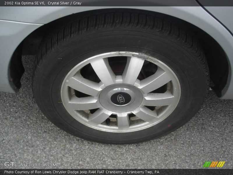 Crystal Silver / Gray 2002 Kia Optima SE V6