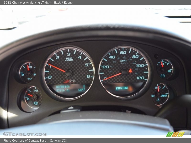 Black / Ebony 2012 Chevrolet Avalanche LT 4x4