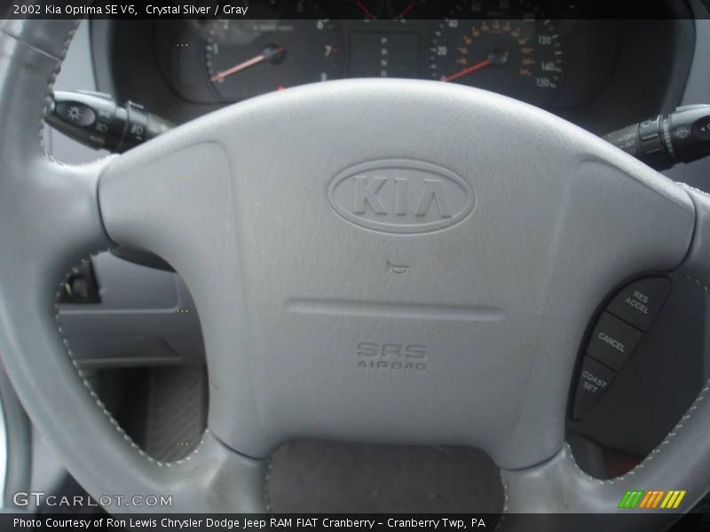 Crystal Silver / Gray 2002 Kia Optima SE V6