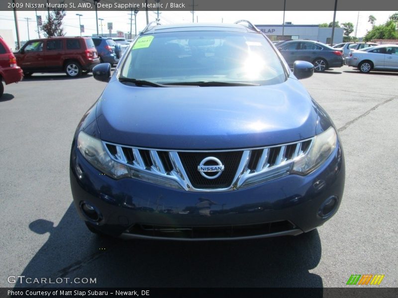 Deep Sapphire Metallic / Black 2009 Nissan Murano SL AWD