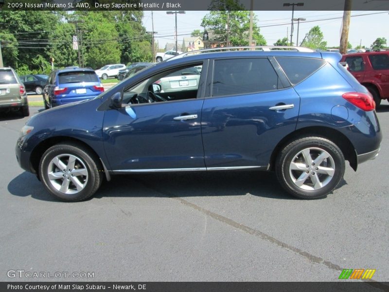 Deep Sapphire Metallic / Black 2009 Nissan Murano SL AWD