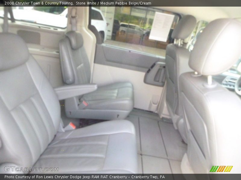 Stone White / Medium Pebble Beige/Cream 2008 Chrysler Town & Country Touring