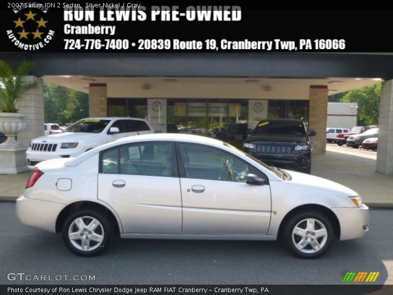 Silver Nickel / Gray 2007 Saturn ION 2 Sedan