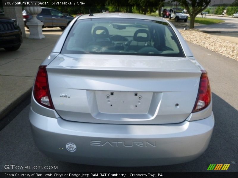 Silver Nickel / Gray 2007 Saturn ION 2 Sedan