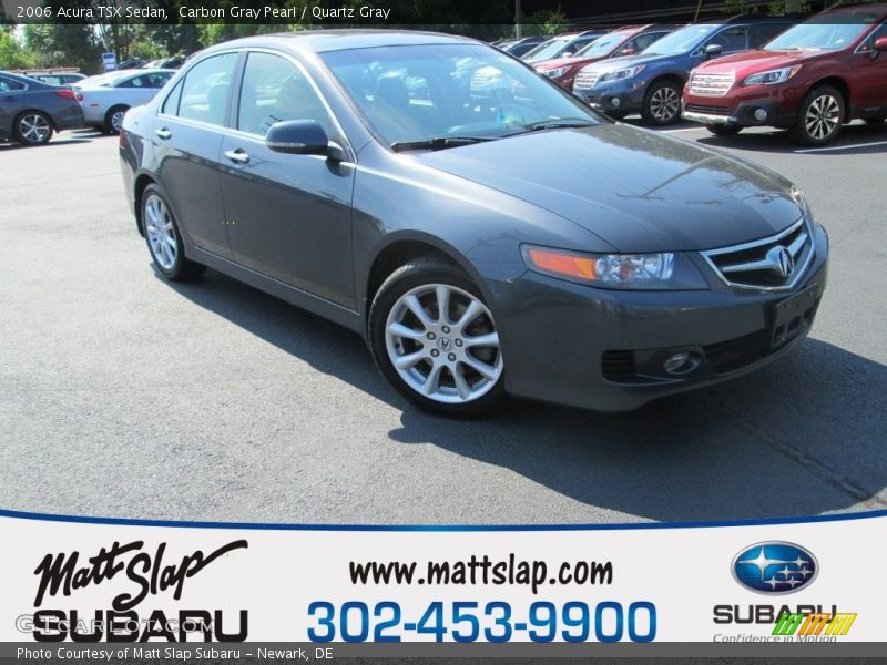 Carbon Gray Pearl / Quartz Gray 2006 Acura TSX Sedan