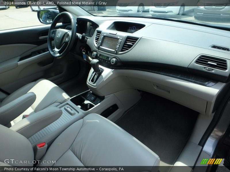 Polished Metal Metallic / Gray 2014 Honda CR-V EX-L AWD