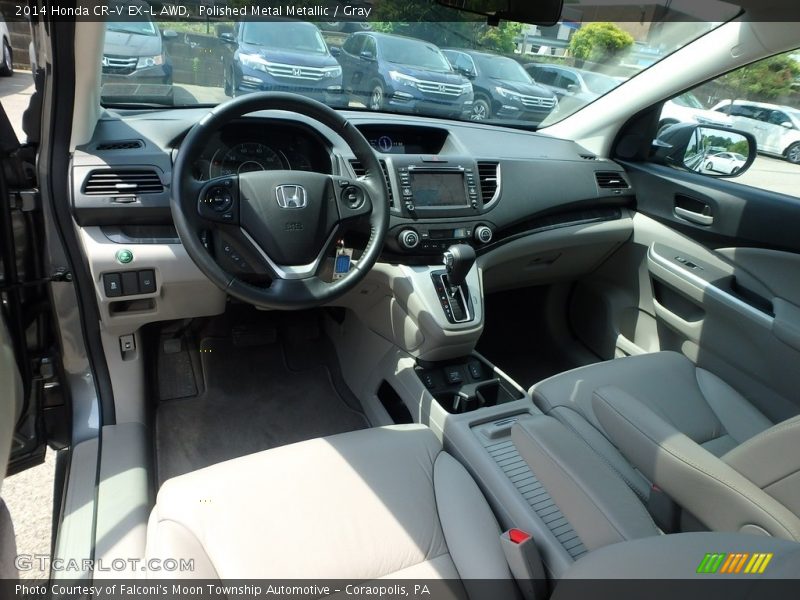 Polished Metal Metallic / Gray 2014 Honda CR-V EX-L AWD
