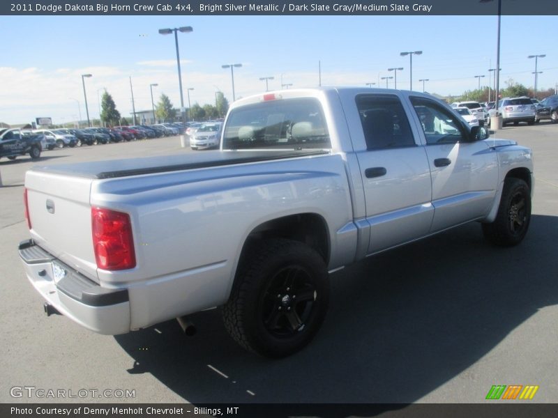 Bright Silver Metallic / Dark Slate Gray/Medium Slate Gray 2011 Dodge Dakota Big Horn Crew Cab 4x4