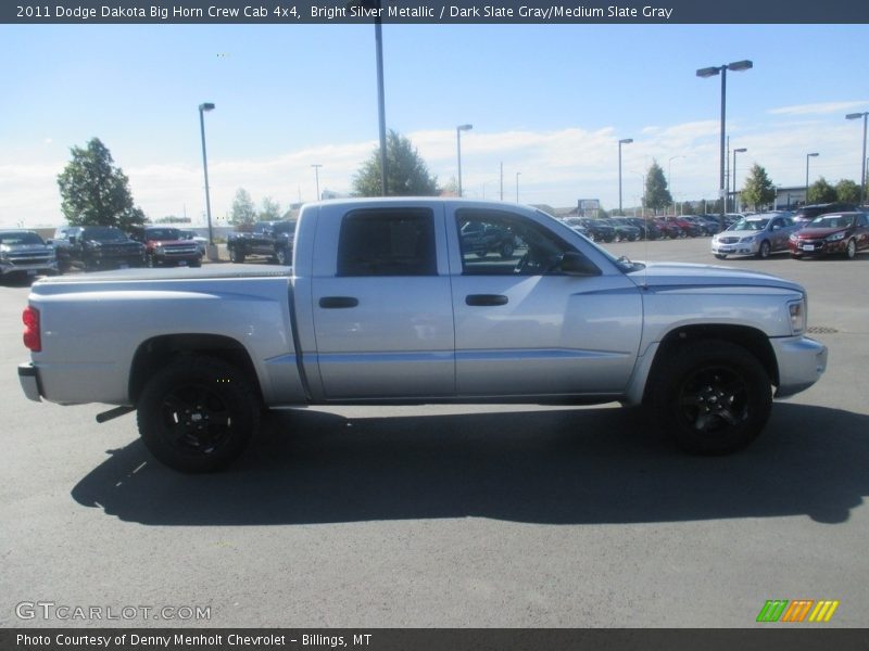 Bright Silver Metallic / Dark Slate Gray/Medium Slate Gray 2011 Dodge Dakota Big Horn Crew Cab 4x4
