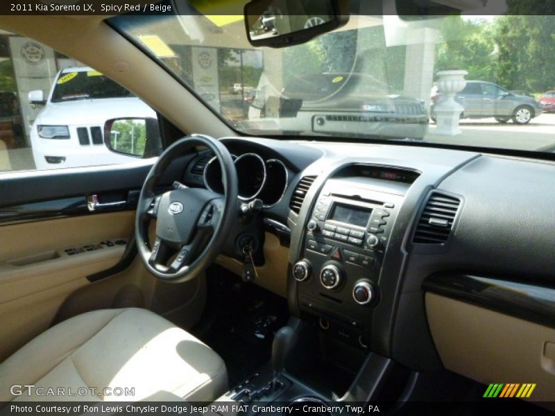 Spicy Red / Beige 2011 Kia Sorento LX