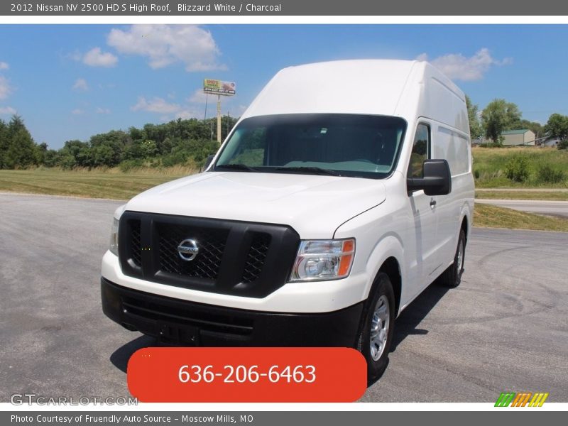 Blizzard White / Charcoal 2012 Nissan NV 2500 HD S High Roof