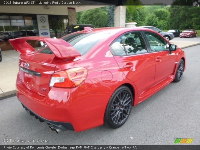 Lightning Red / Carbon Black 2015 Subaru WRX STI