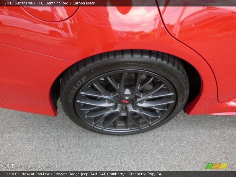 Lightning Red / Carbon Black 2015 Subaru WRX STI