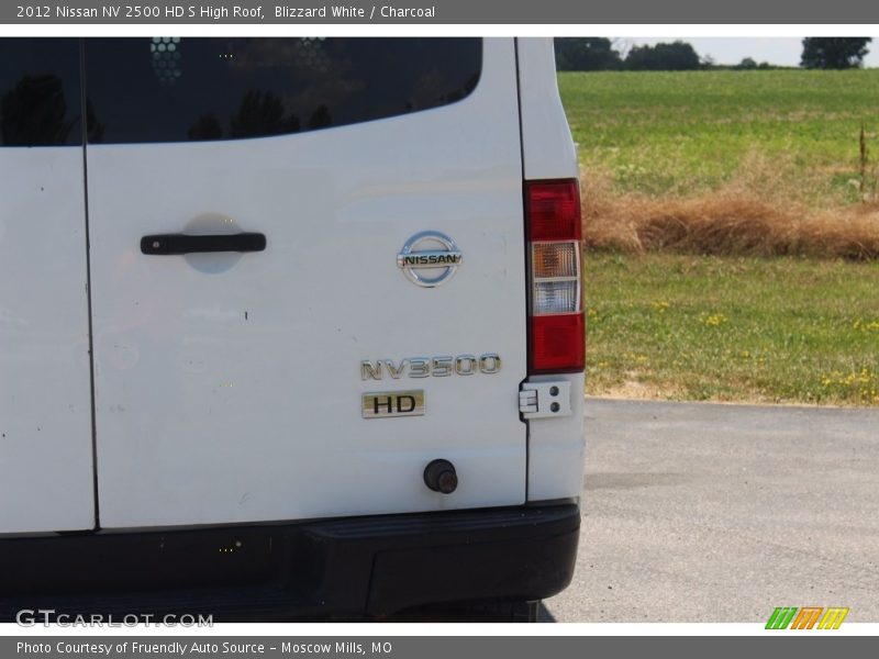Blizzard White / Charcoal 2012 Nissan NV 2500 HD S High Roof