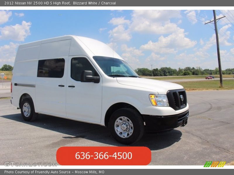 Blizzard White / Charcoal 2012 Nissan NV 2500 HD S High Roof