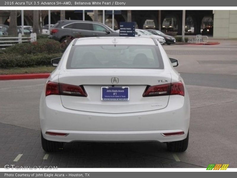 Bellanova White Pearl / Ebony 2016 Acura TLX 3.5 Advance SH-AWD