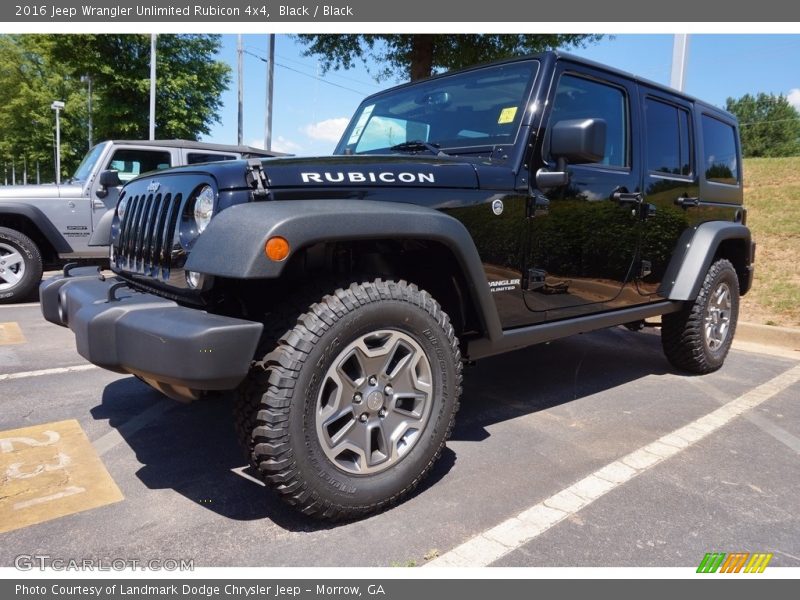 Black / Black 2016 Jeep Wrangler Unlimited Rubicon 4x4