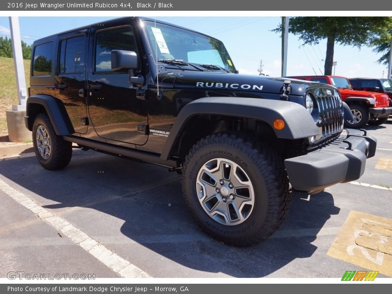 Black / Black 2016 Jeep Wrangler Unlimited Rubicon 4x4