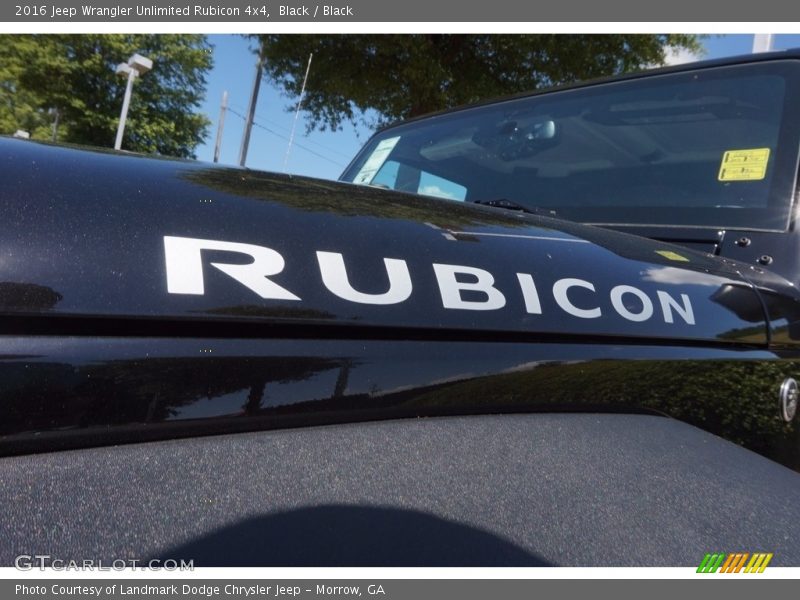 Black / Black 2016 Jeep Wrangler Unlimited Rubicon 4x4
