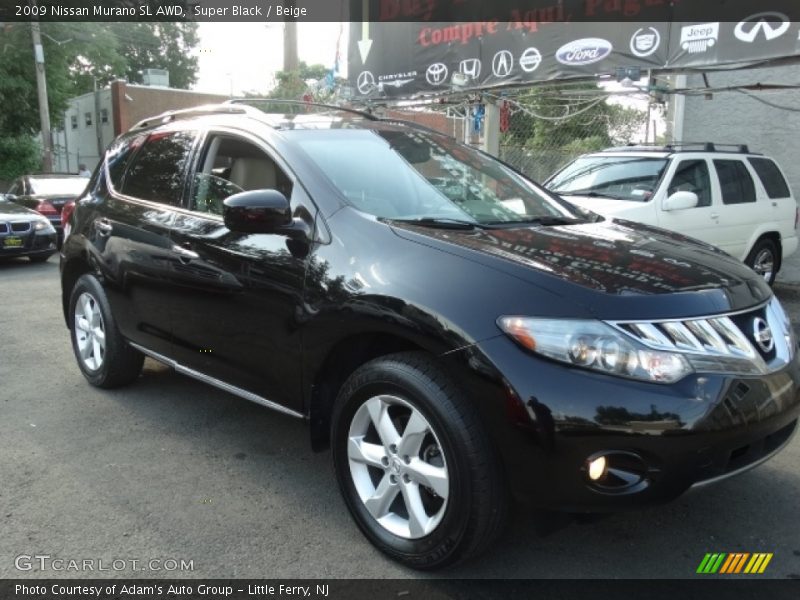 Super Black / Beige 2009 Nissan Murano SL AWD