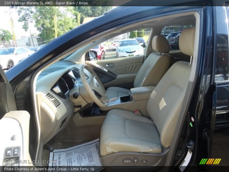 Super Black / Beige 2009 Nissan Murano SL AWD