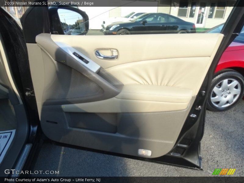Super Black / Beige 2009 Nissan Murano SL AWD