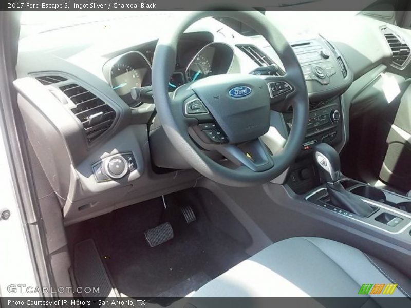 Ingot Silver / Charcoal Black 2017 Ford Escape S