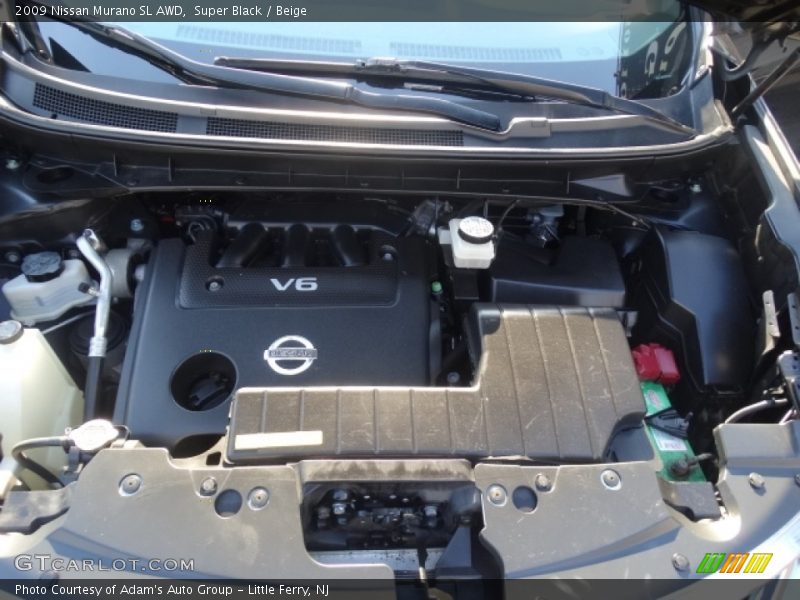 Super Black / Beige 2009 Nissan Murano SL AWD