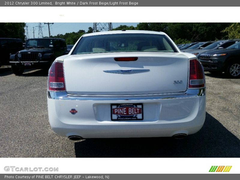 Bright White / Dark Frost Beige/Light Frost Beige 2012 Chrysler 300 Limited
