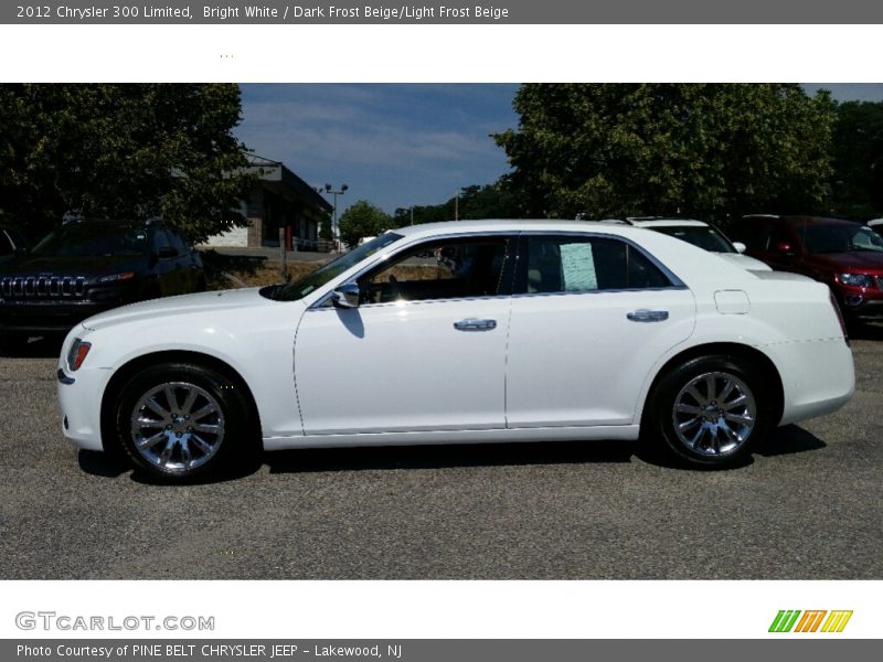 Bright White / Dark Frost Beige/Light Frost Beige 2012 Chrysler 300 Limited