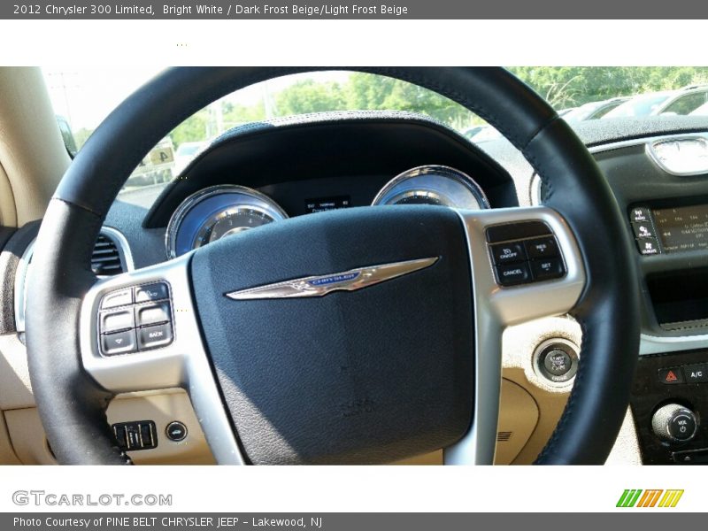 Bright White / Dark Frost Beige/Light Frost Beige 2012 Chrysler 300 Limited