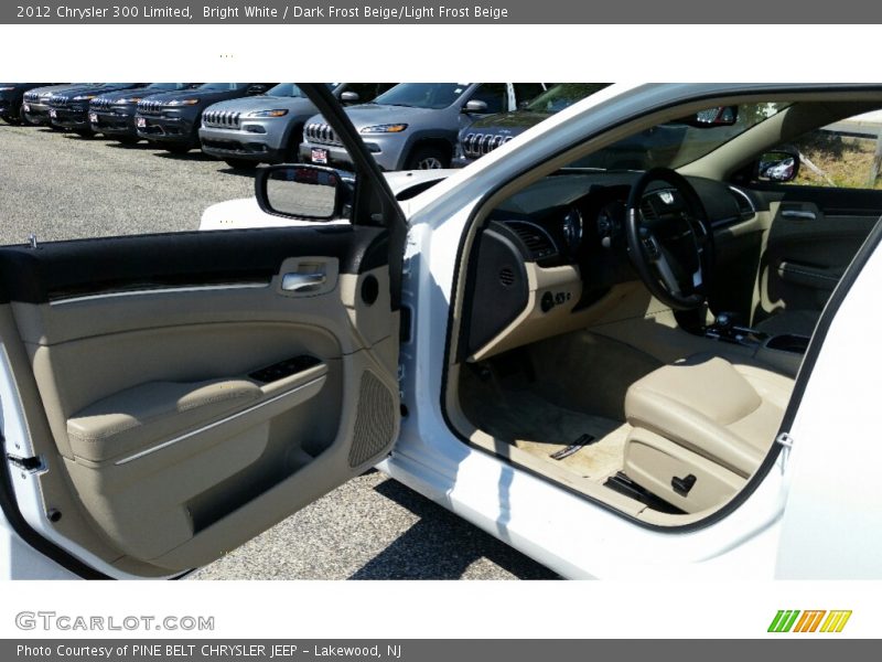 Bright White / Dark Frost Beige/Light Frost Beige 2012 Chrysler 300 Limited