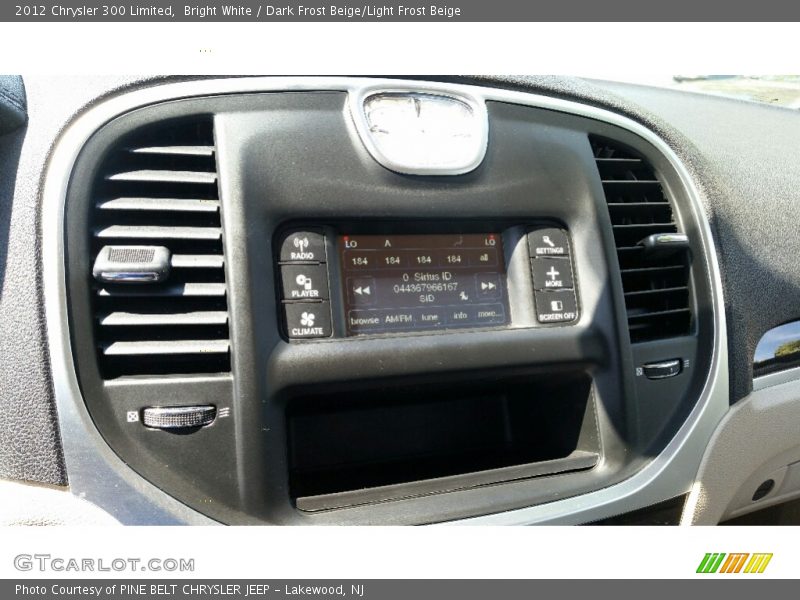 Bright White / Dark Frost Beige/Light Frost Beige 2012 Chrysler 300 Limited